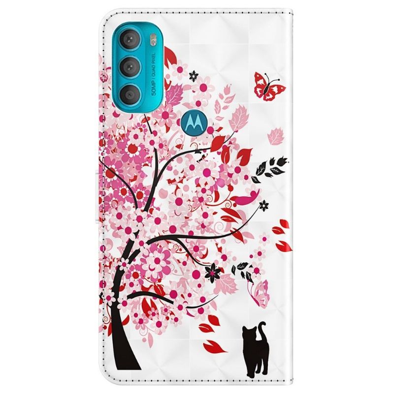 Housse Motorola Moto G71 5G Arbre à Fleurs