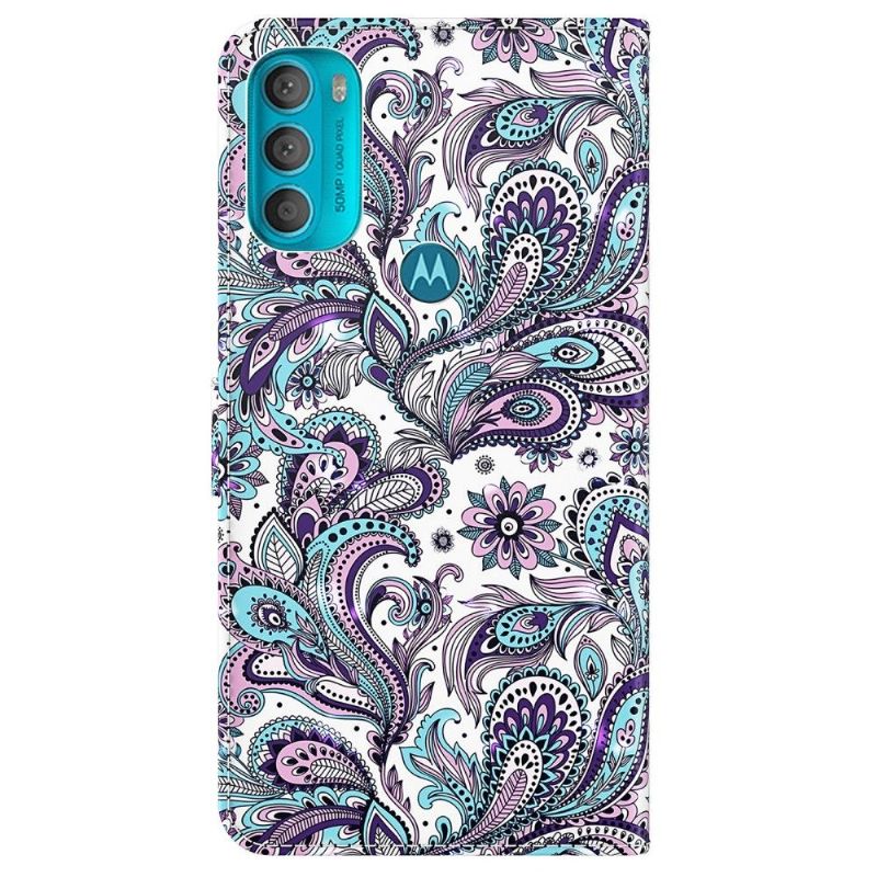 Housse Motorola Moto G71 5G paisley fleur