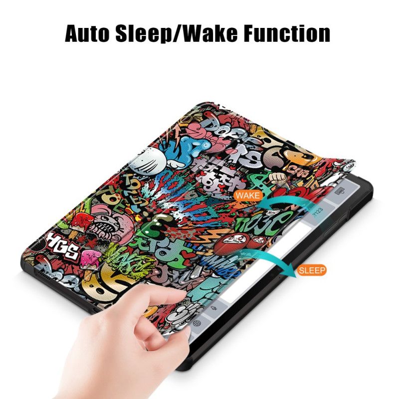 Smart Case Samsung Galaxy Tab S9 FE Plus Jolis Graffiti