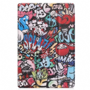 Smart CaseSamsung Galaxy Tab S9 FE Plus Porte-Stylet Graffiti