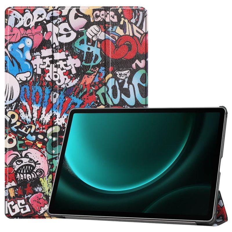 Smart CaseSamsung Galaxy Tab S9 FE Plus Porte-Stylet Graffiti