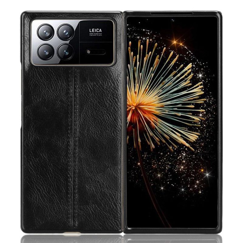 Coque Xiaomi Mix Fold 3 Effet Cuir Rétro