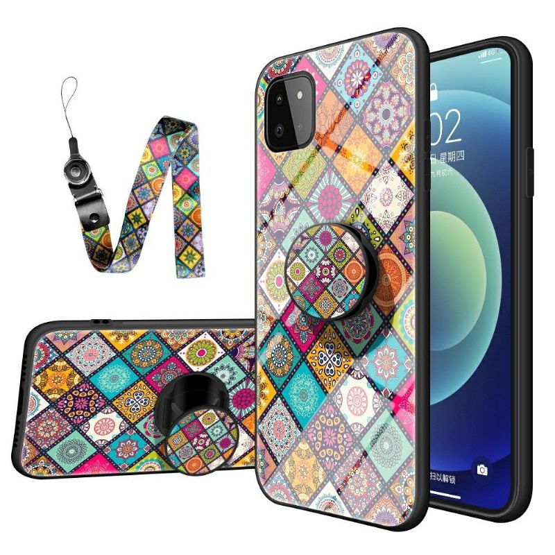 Coque Samsung Galaxy A22 5G Kaleidoscope Mandala avec support