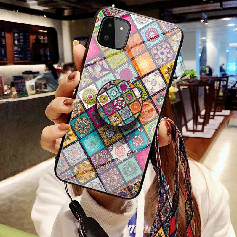 Coque Samsung Galaxy A22 5G Kaleidoscope Mandala avec support