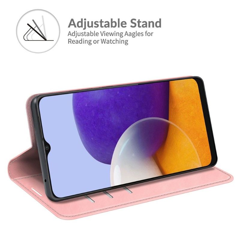 Étui Samsung Galaxy A22 5G simili cuir fonction stand