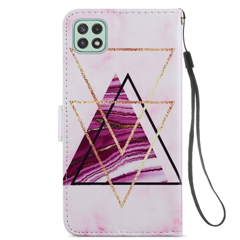 Housse Samsung Galaxy A22 5G Design Triangles