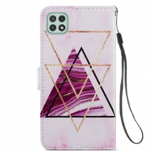 Housse Samsung Galaxy A22 5G Design Triangles