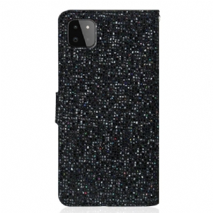 Housse Samsung Galaxy A22 5G Glitter Porte Cartes