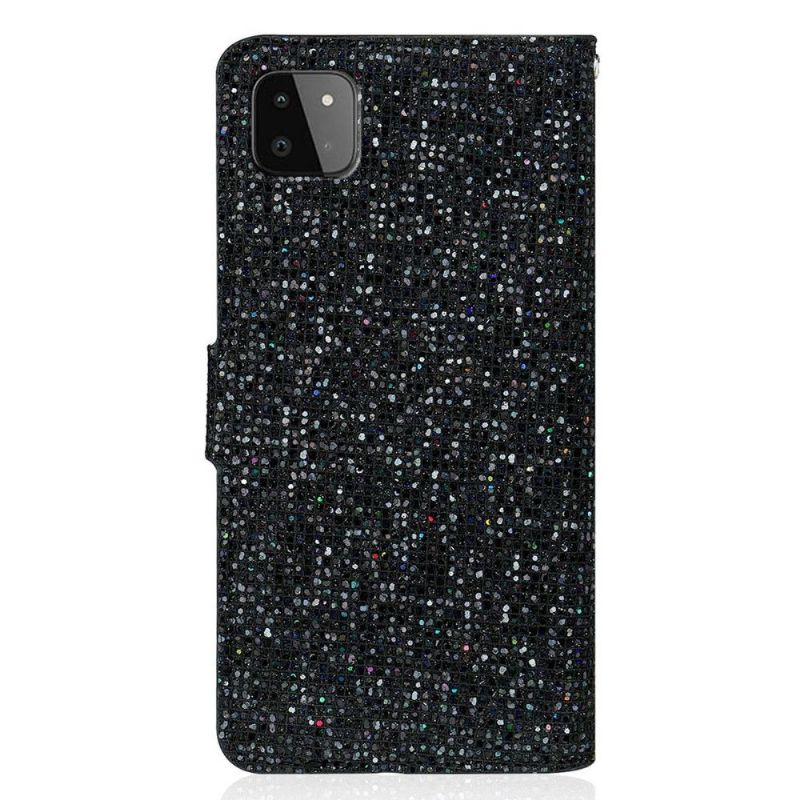 Housse Samsung Galaxy A22 5G Glitter Porte Cartes