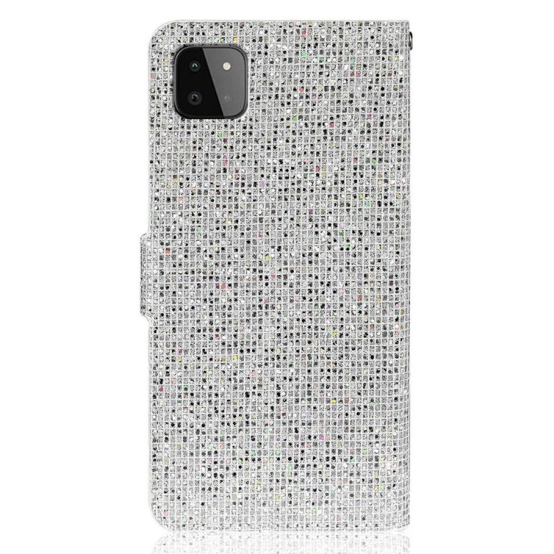 Housse Samsung Galaxy A22 5G Glitter Porte Cartes