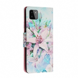 Housse Samsung Galaxy A22 5G Lily Fleur