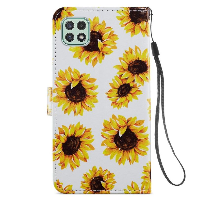 Housse Samsung Galaxy A22 5G Tournesol Fleur