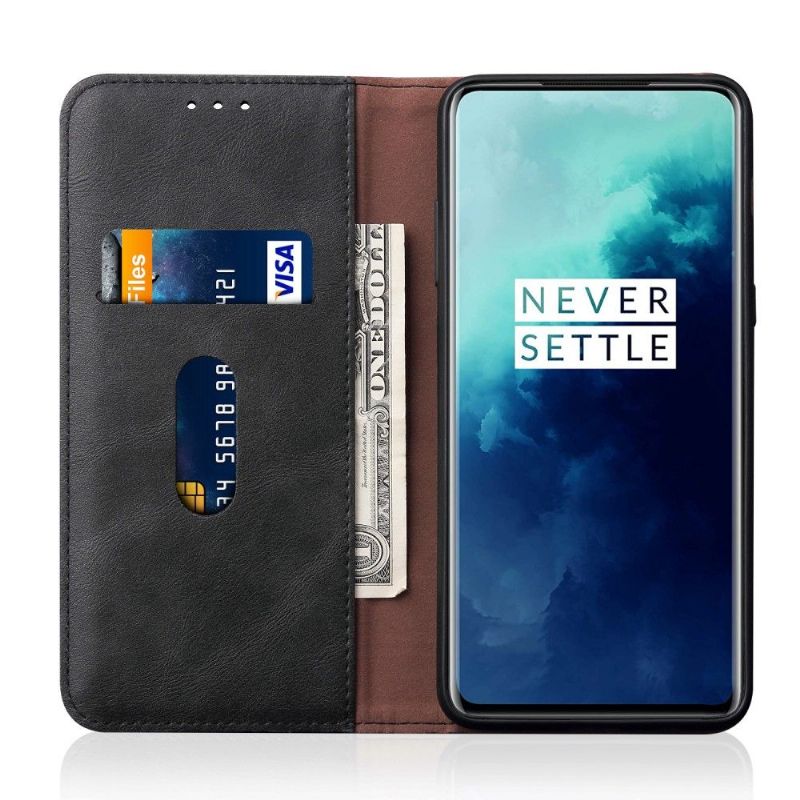 OnePlus 7T - Housse Célestre simili cuir porte carte