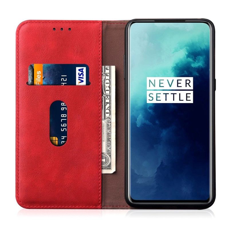 OnePlus 7T - Housse Célestre simili cuir porte carte