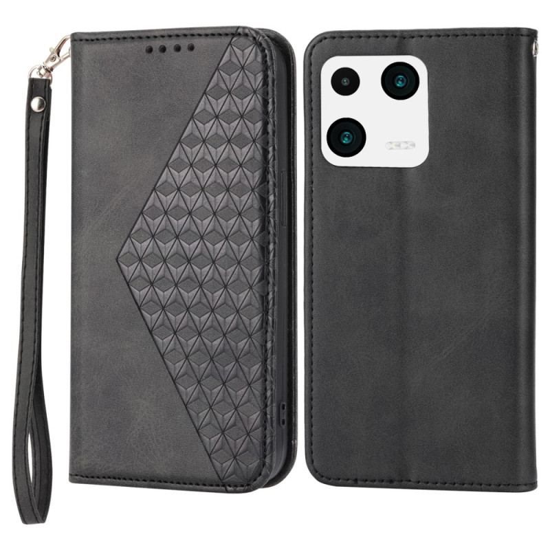 Flip Cover Xiaomi 13 Style Cuir Motif 3D