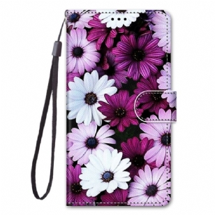 Housse Xiaomi 13 Florale avec Lanière