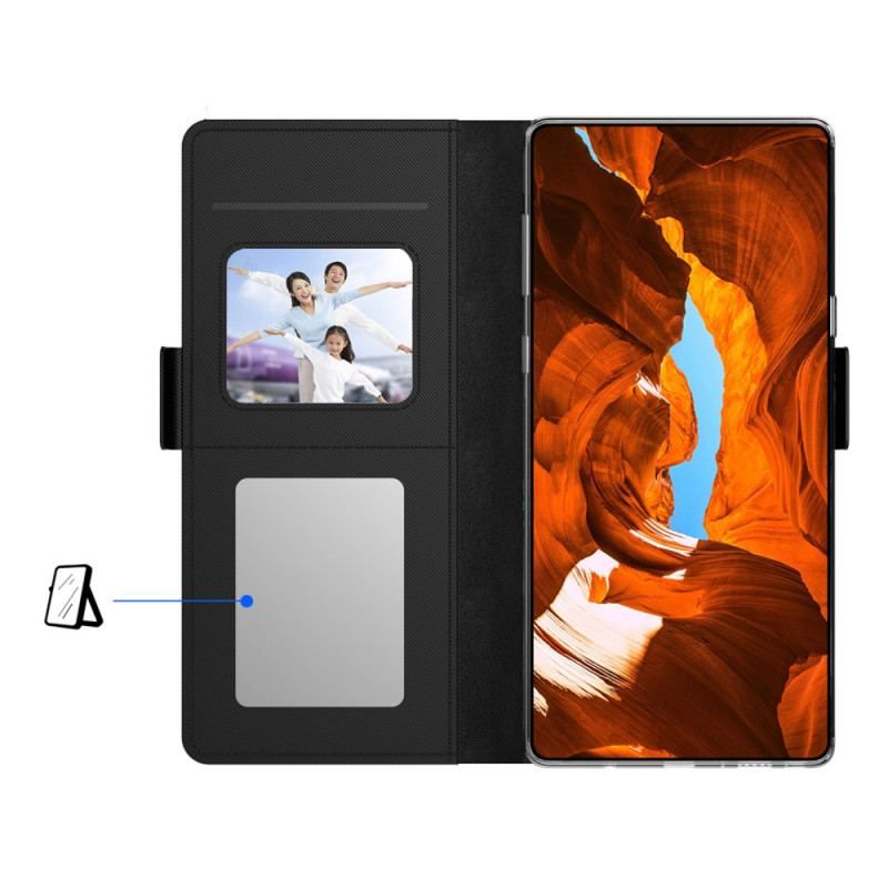 Housse Xiaomi 13 Miroir et Porte-Cartes Amovible