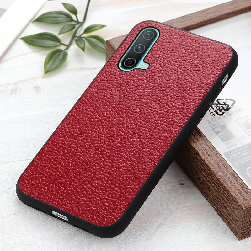 Coque OnePlus Nord CE 5G cuir véritable grainé