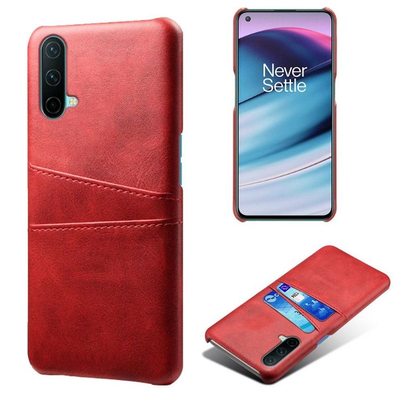 Coque OnePlus Nord CE 5G effet cuir porte cartes