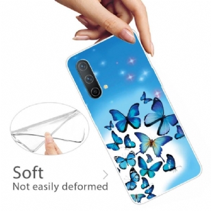 Coque OnePlus Nord CE 5G Papillons Bleus