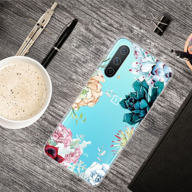 Coque OnePlus Nord CE 5G variété de fleurs