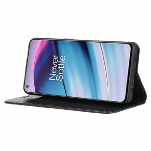 OnePlus Nord CE 5G - Housse cuir porte cartes fonction support