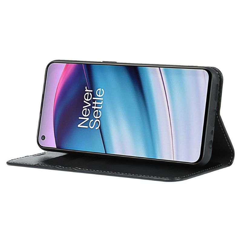 OnePlus Nord CE 5G - Housse cuir porte cartes fonction support