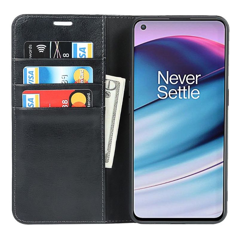 OnePlus Nord CE 5G - Housse cuir porte cartes fonction support