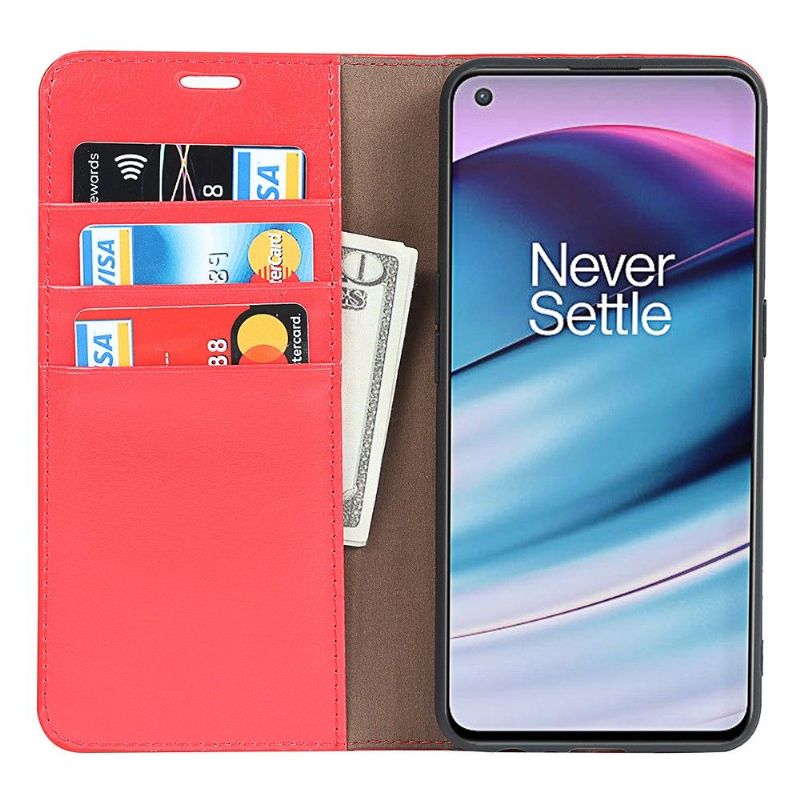 OnePlus Nord CE 5G - Housse cuir porte cartes fonction support