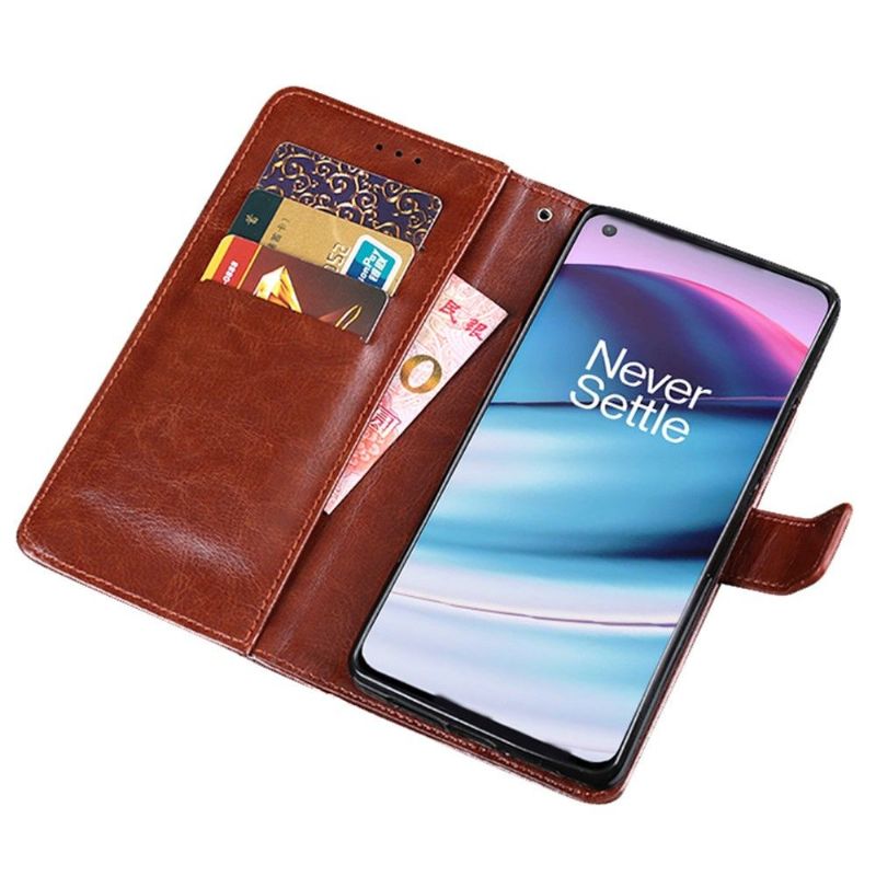 OnePlus Nord CE 5G - Housse IDEWEI Folio Effet Cuir