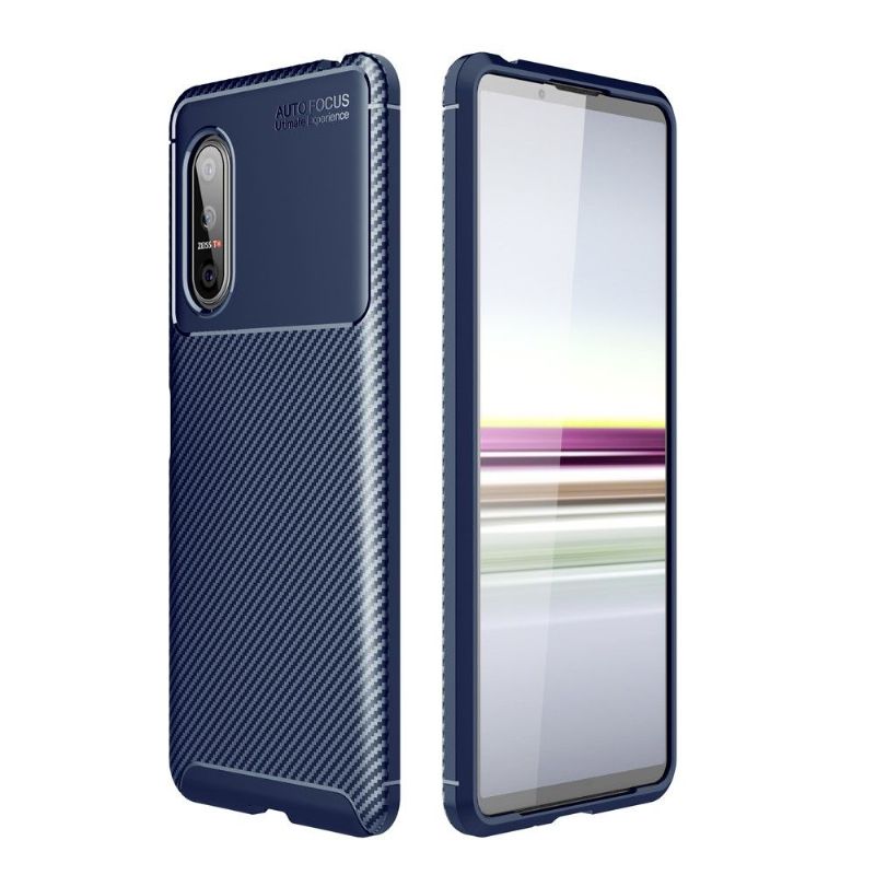 Coque Sony Xperia 5 II effet fibre de carbone