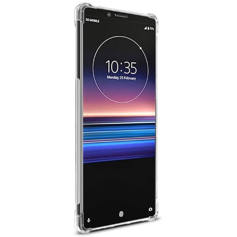 Sony Xperia 1 - Coque transparente Class Protect + film protecteur