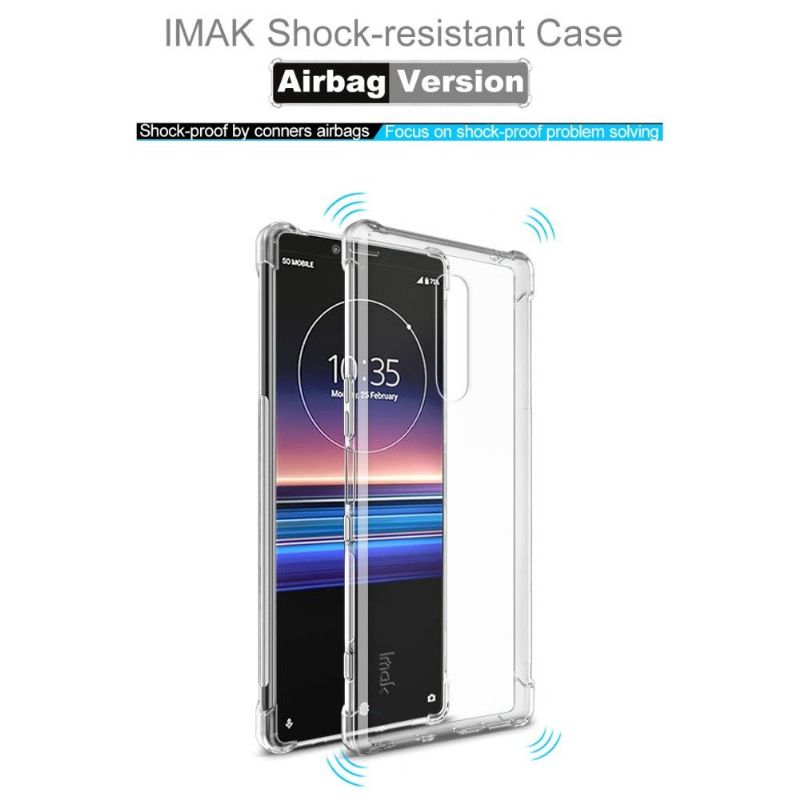 Sony Xperia 1 - Coque transparente Class Protect + film protecteur