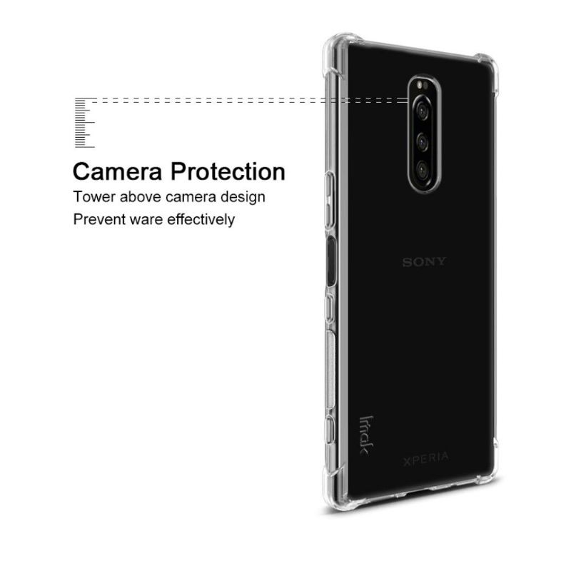 Sony Xperia 1 - Coque transparente Class Protect + film protecteur