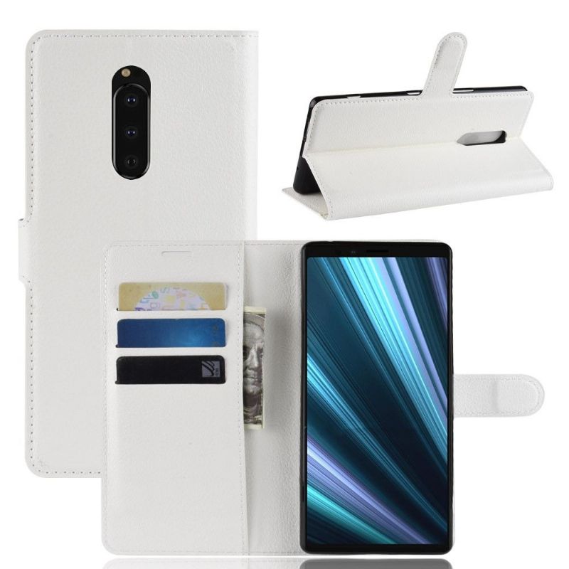 Sony Xperia 1 - Étui style cuir porte cartes