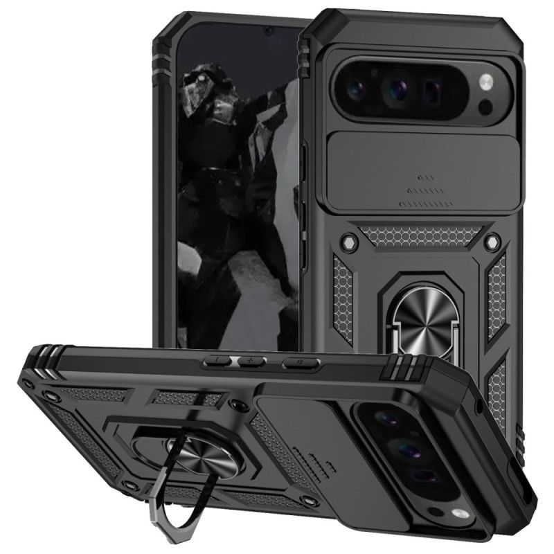 Coque Google Pixel 9 Pro XL Anneau-Support Protecteur Objectif