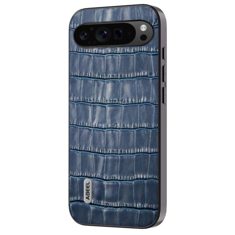 Coque Google Pixel 9 Pro XL Cuir Effet Crocodile ABEEL