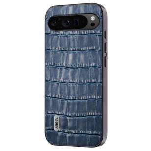 Coque Google Pixel 9 Pro XL Cuir Effet Crocodile ABEEL