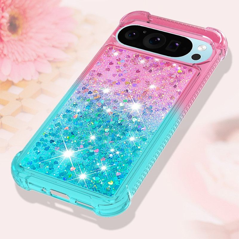 Coque Google Pixel 9 Pro XL Dégradé Paillettes