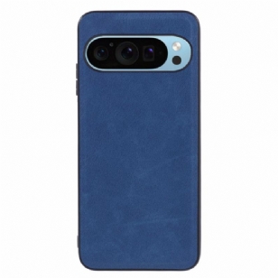 Coque Google Pixel 9 Pro XL Effet Cuir Rétro