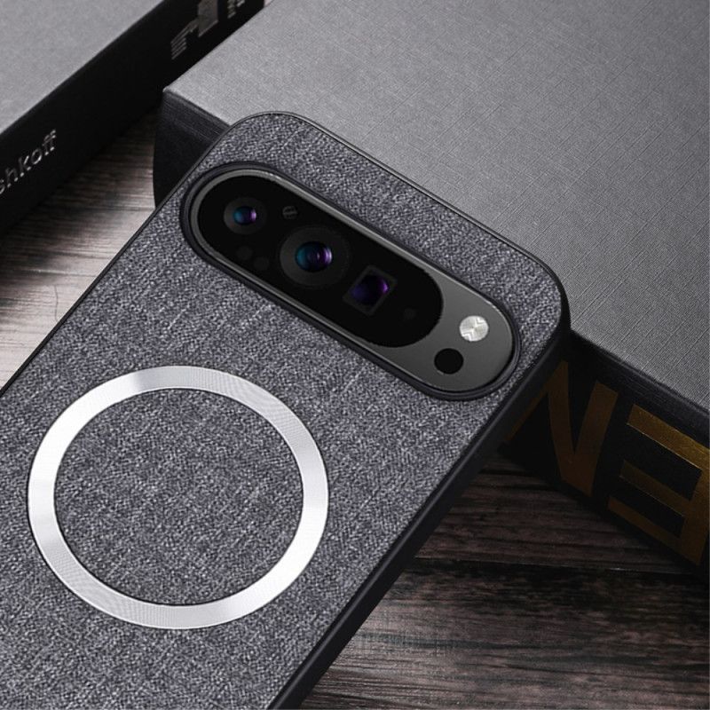 Coque Google Pixel 9 Pro XL Texture Tissu Compatible Magsafe