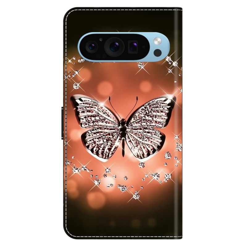 Housse Google Pixel 9 Pro XL Papillon de Cristal