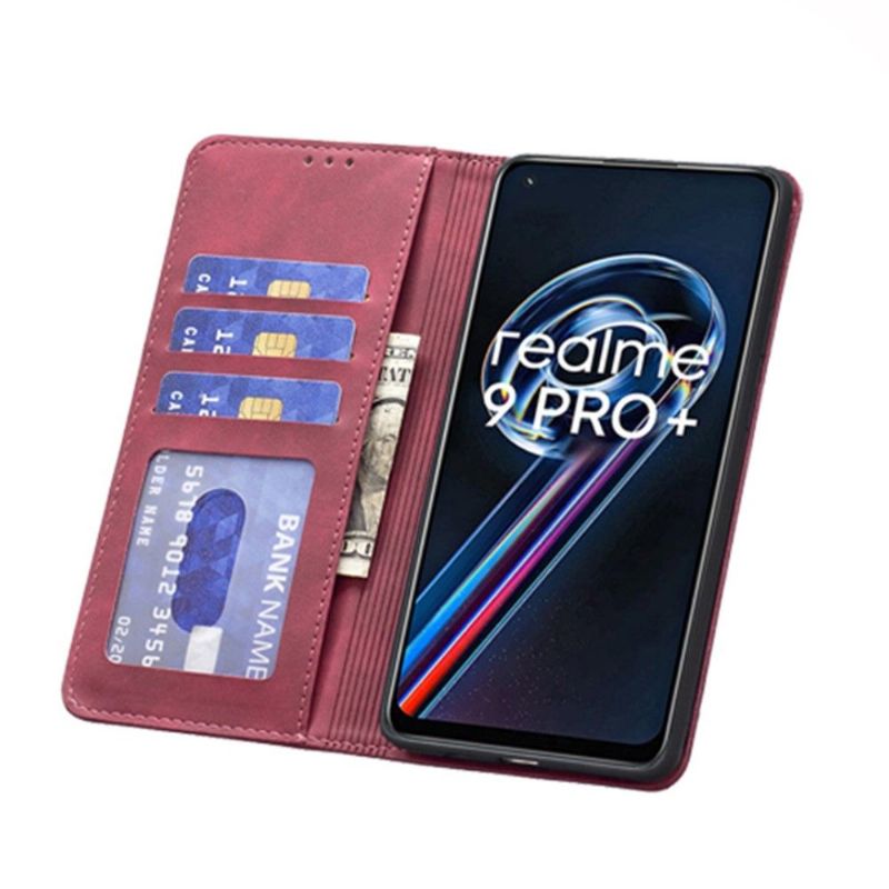 Housse Realme 9 Pro Plus BINFEN COLOR flip simili cuir