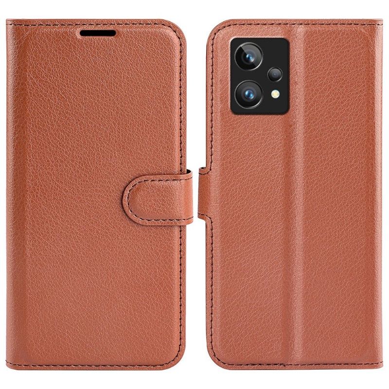 Housse Realme 9 Pro Plus portefeuille style cuir