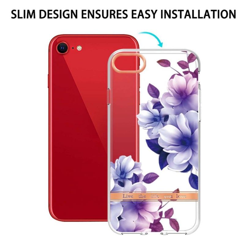 Coque iPhone SE 2022 / 2020 / 8 / 7 Bégonia fleur