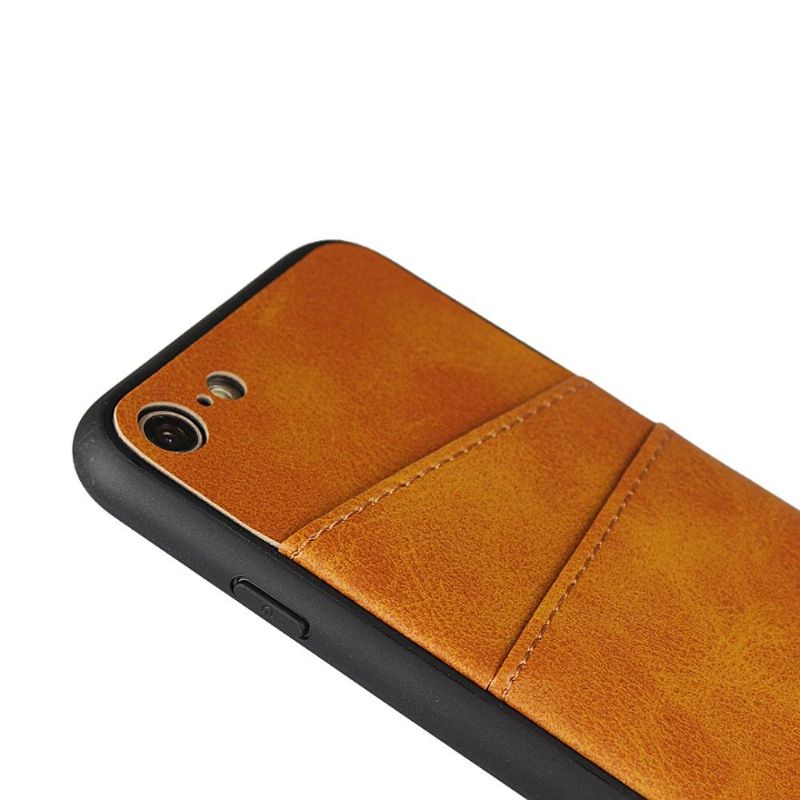 Coque iPhone SE 2022 / 2020 / 8 / 7 Effet Cuir Porte Cartes