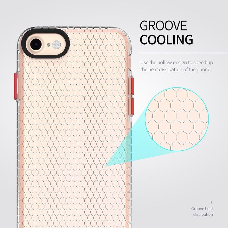 Coque iPhone SE 2022 / 2020 / 8 / 7 Honeycomb en Silicone