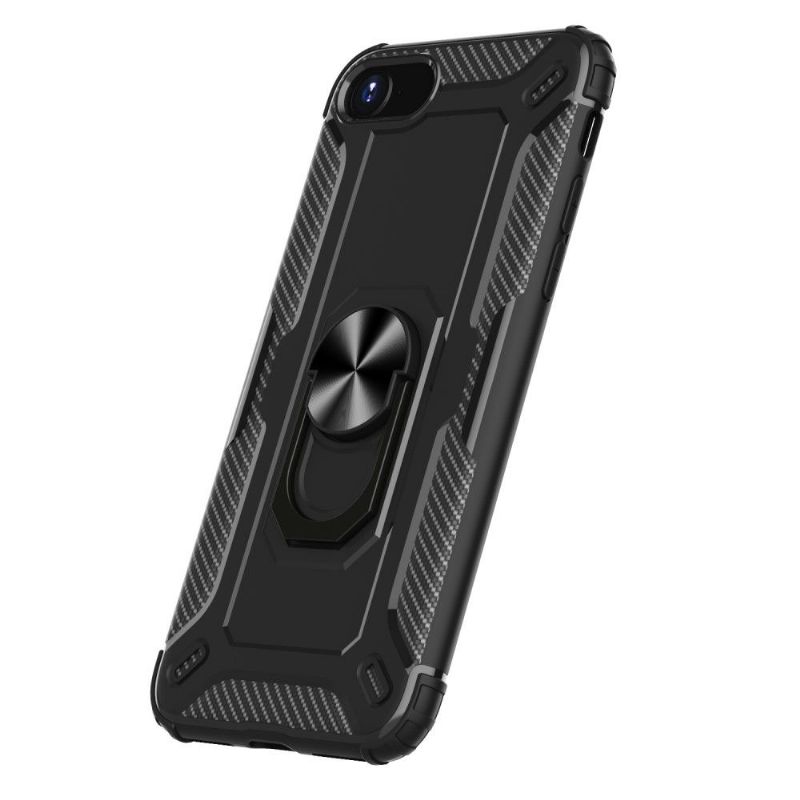 Coque iPhone SE 2022 / 2020 Aspect Carbone Ring