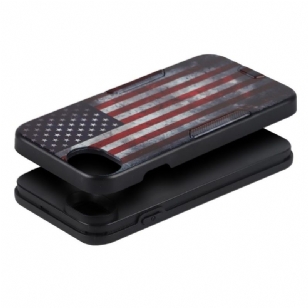 Coque iPhone SE 2022 / 2020 Drapeau Américain Vintage