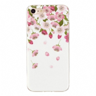 Coque iPhone SE 2022 / 2020 Fluorescente Fleurs